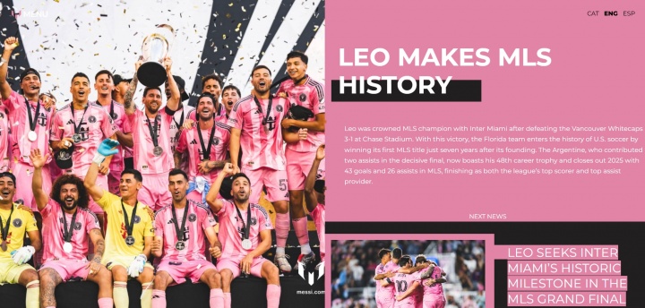 算上东部冠军！梅西官网：梅西斩获职业生涯第48座冠军奖杯🏆